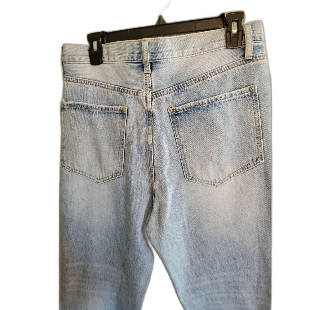 Twelve by OnTwelfth Vintage Light Distressed Cropped Jeans Sz 28 Inseam 25.5 NEW - Picture 6 of 9